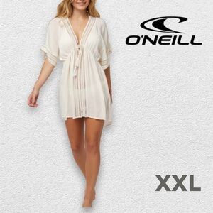 👍👍*VGUC* O’NEILL | XXL | Wilder coverup dress in white opening in front